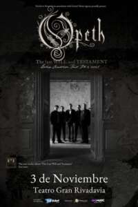 Opeth en Argentina — The Last Will and Testament Latin America Tour 2026