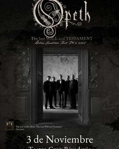 Opeth en Argentina — The Last Will and Testament Latin America Tour 2026