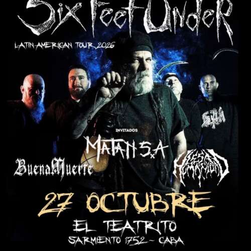 Six Feet Under regresa a Argentina con su Latin America Tour 2026