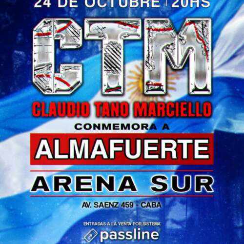 El Tano Marciello conmemora a Almafuerte en Arena Sur