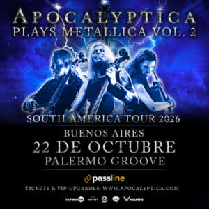 Apocalyptica regresa a Argentina con Plays Metallica Vol. 2