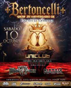 BERTONCELLI: 25° ANIVERSARIO DE “PAZ EN LA TORMENTA”