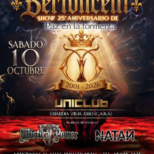 BERTONCELLI: 25° ANIVERSARIO DE “PAZ EN LA TORMENTA”